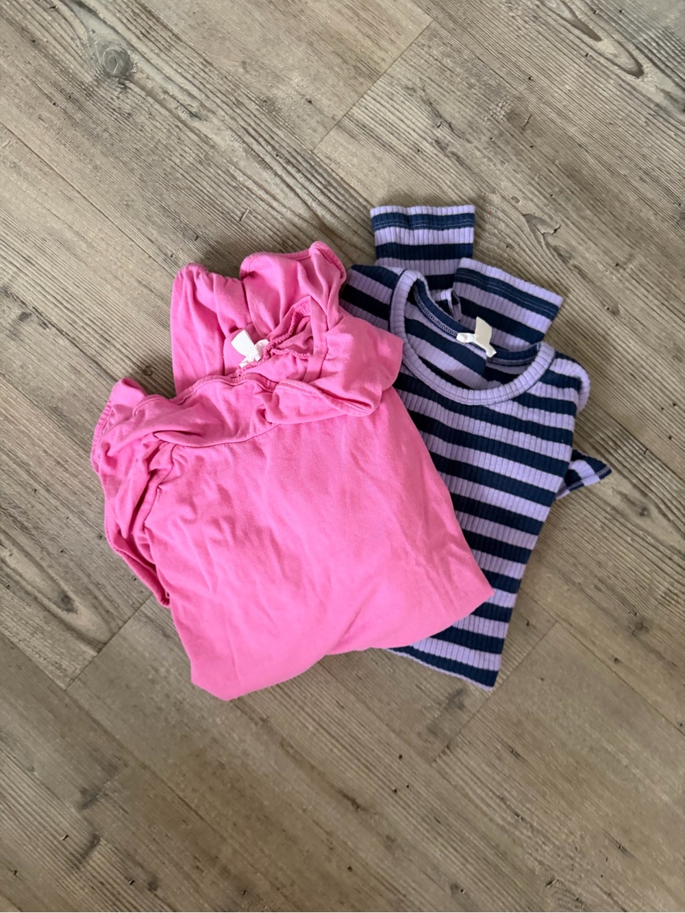 Crewcuts Pink Ruffle-Trim Tee